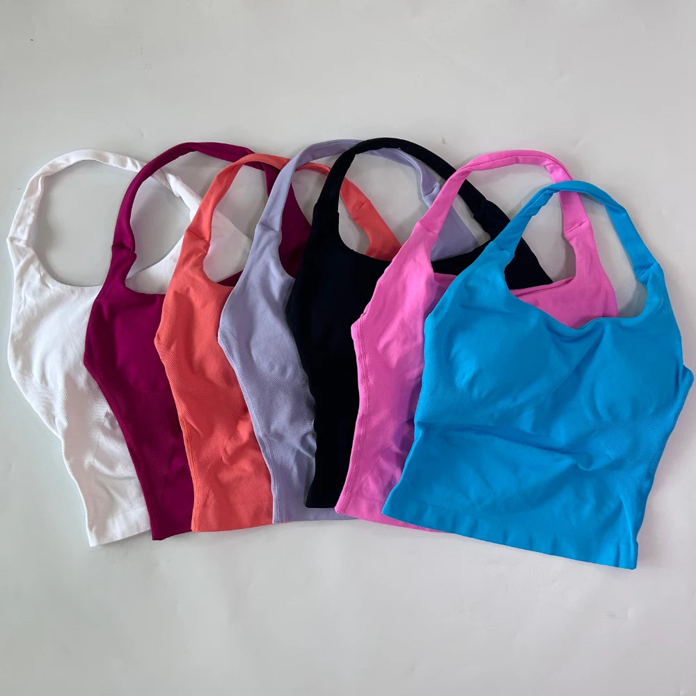 Women's Halter Neck Longline Tank Top