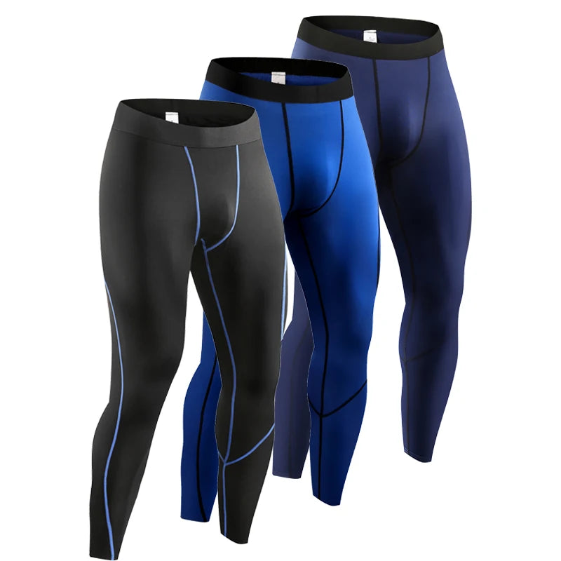 Men's Fitted Training Leggings for Gym and Running