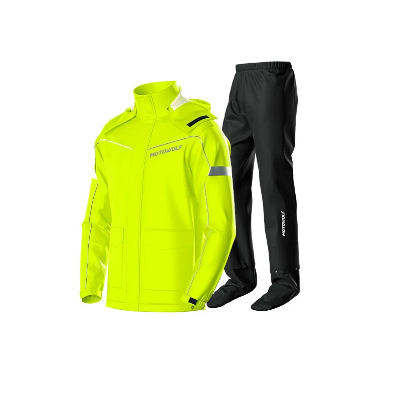 Outdoor Hooded Jacket and Trouser Clothing Set with Style Options