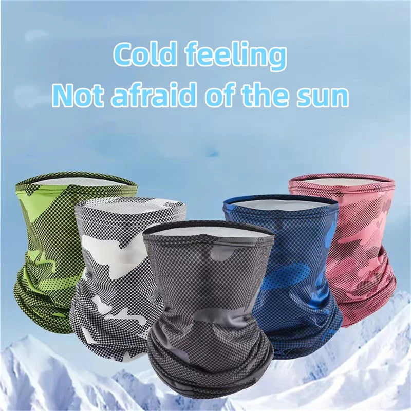 Patterned Tube Neck Gaiter Scarf with Face Coverage