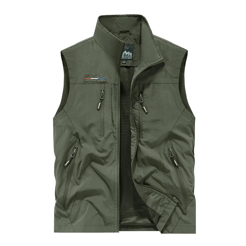 Men's Zipper-Pocket Utility Vest