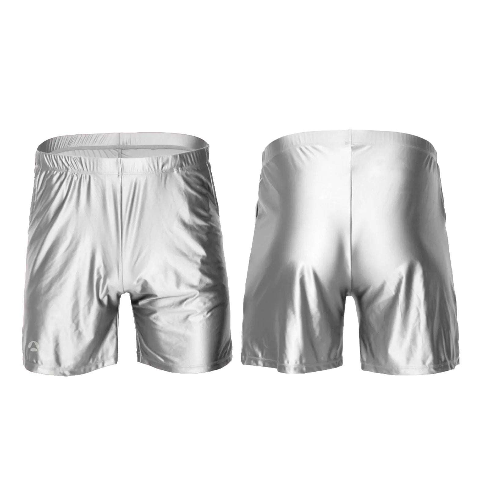 Men's Glossy Short Sleeve T-Shirt with Separate Bottom Options