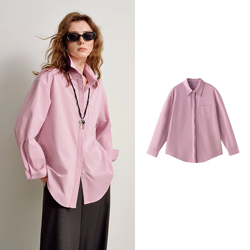 Women's Collared Long Sleeve Shirt