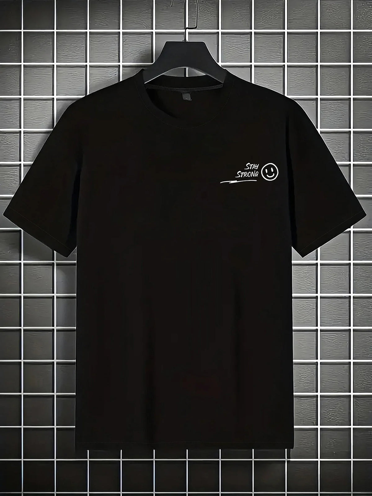 Never Give Up Cotton Short-Sleeve Graphic T-Shirt