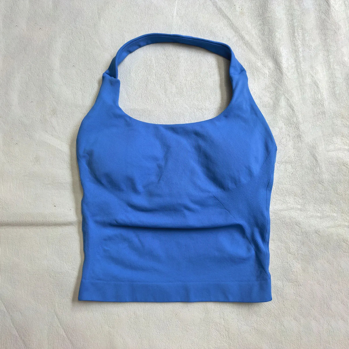 Women's Halter Neck Longline Fitted Tank Top For Workout Outfits