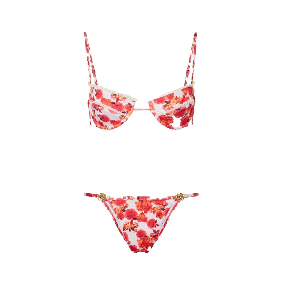 Printed Bikini with Matching Cover-Up