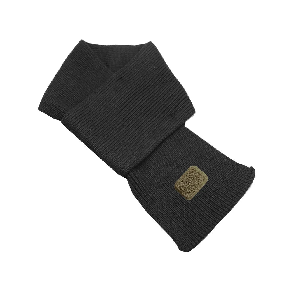 Children's Cotton Knitted Beanie with Patch Designs and Original Size Options