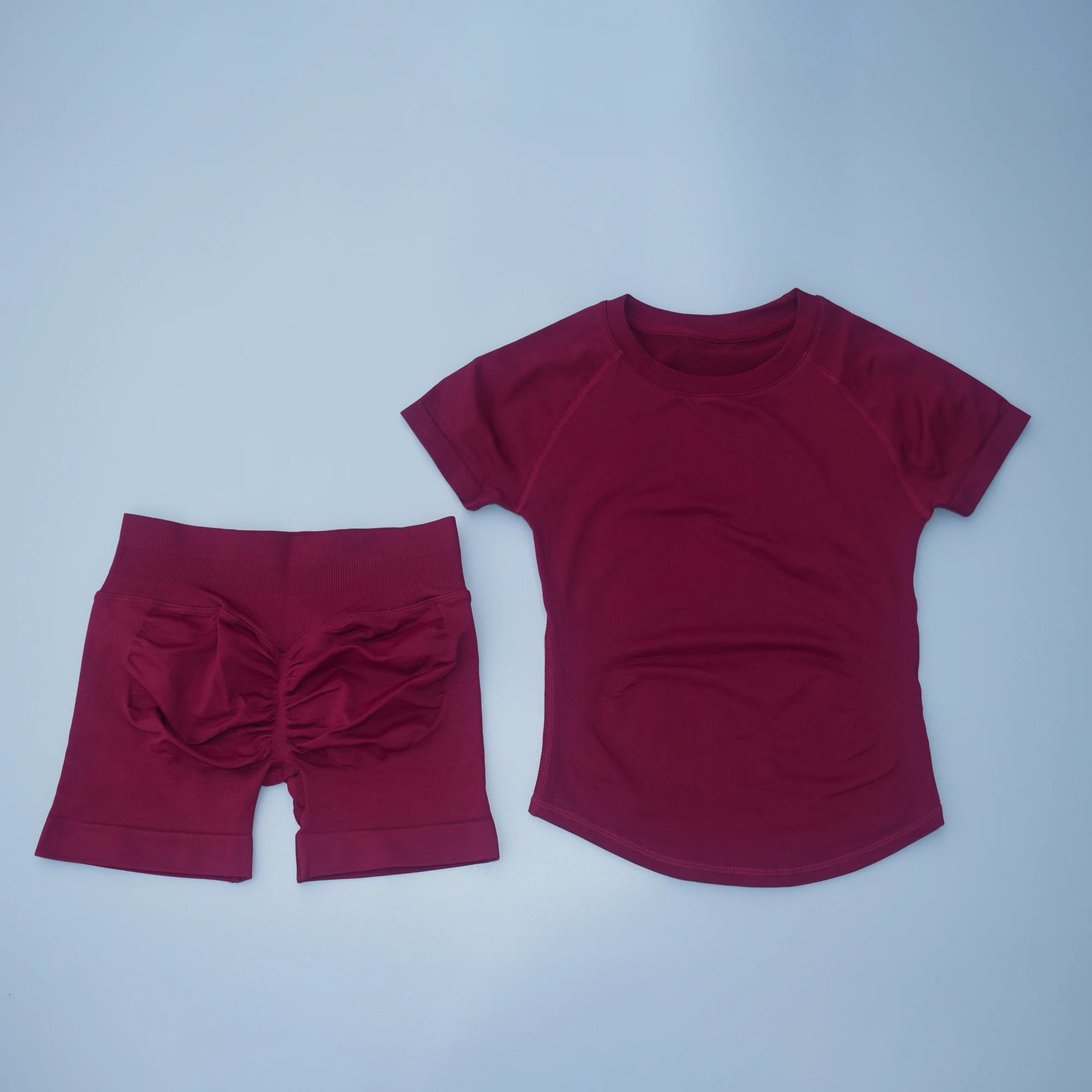 Women's Top And Shorts Yoga Set For Workout Outfits