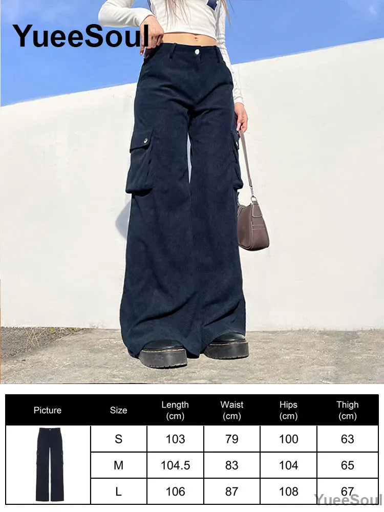 Women's Black Gothic Pants with Flared and Wide Leg Style Options