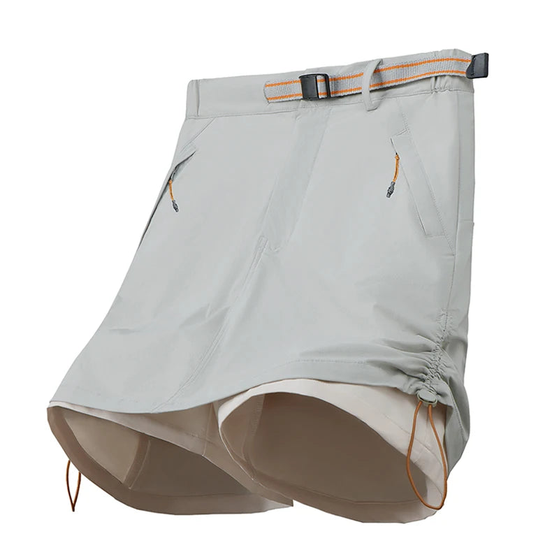 Shorts Stretch Shorts Skirt Lightweight Cargo Culottes Everyday Wear