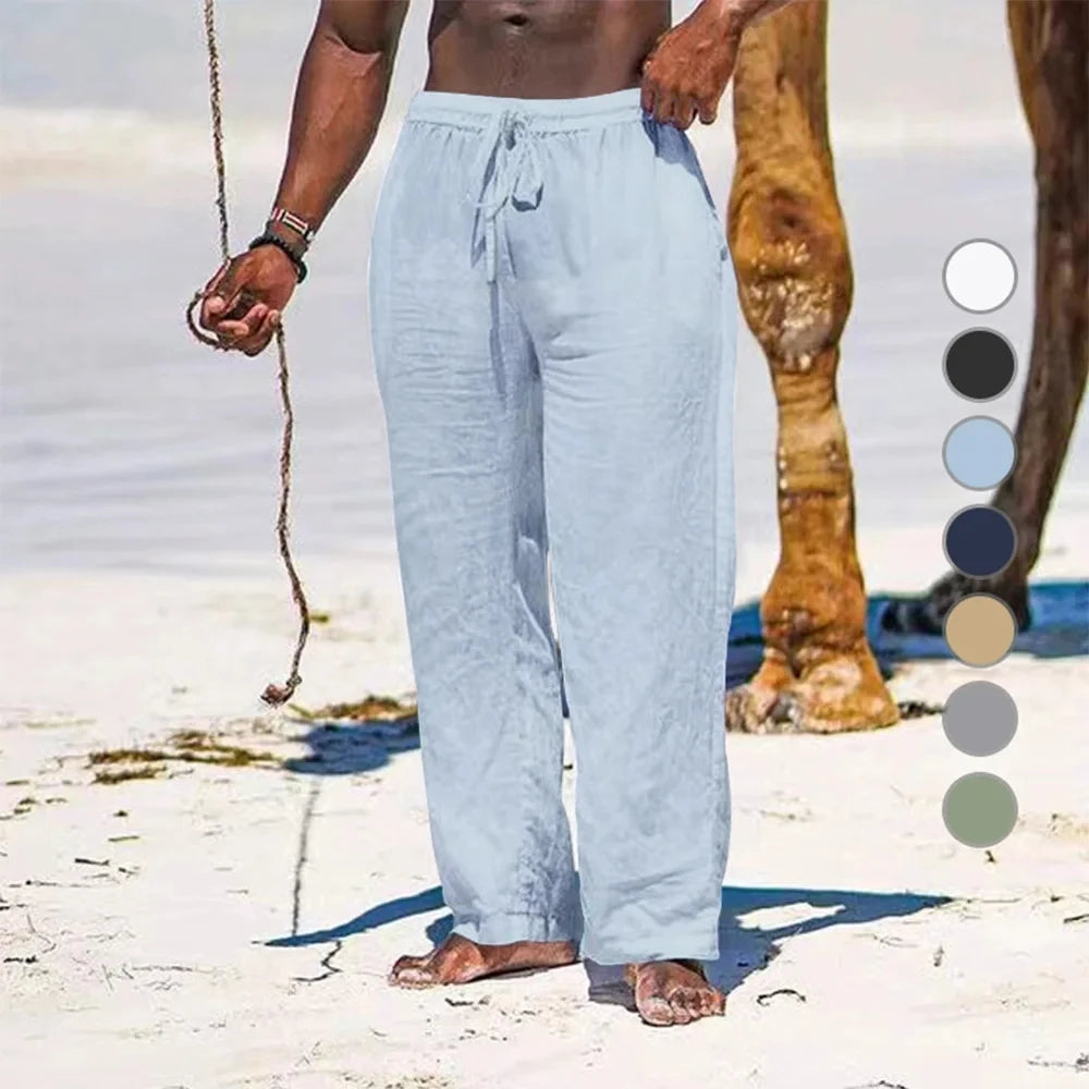 Men's Elastic Waist Casual Pants For Everyday Wear