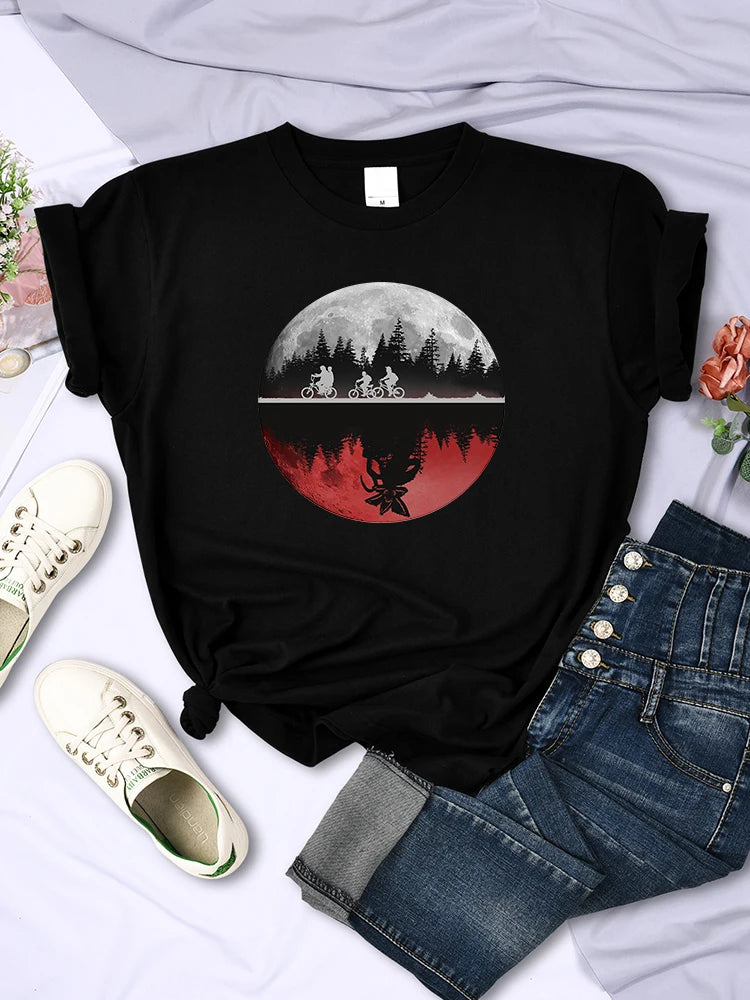 Graphic Crew Neck Short Sleeve Casual Pullover T Shirt