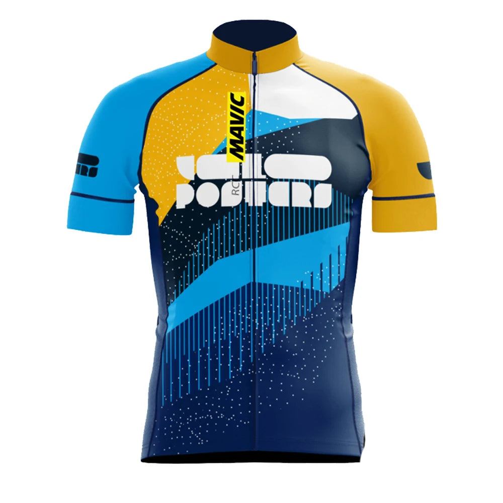 Men's Cycling Jerseys and Shorts with Separate Graphic Style Options