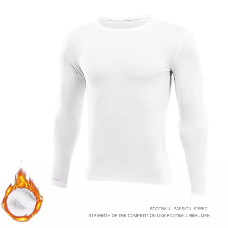 Fitted Crew Neck Long Sleeve Compression T Shirt