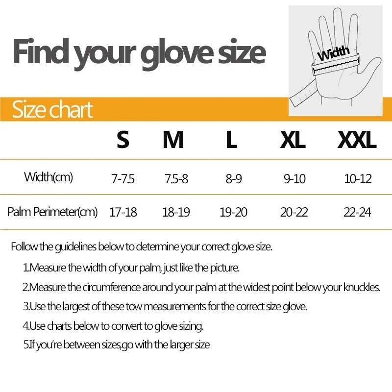 Full Finger Outdoor Gloves with Shaped Wrist Cuffs