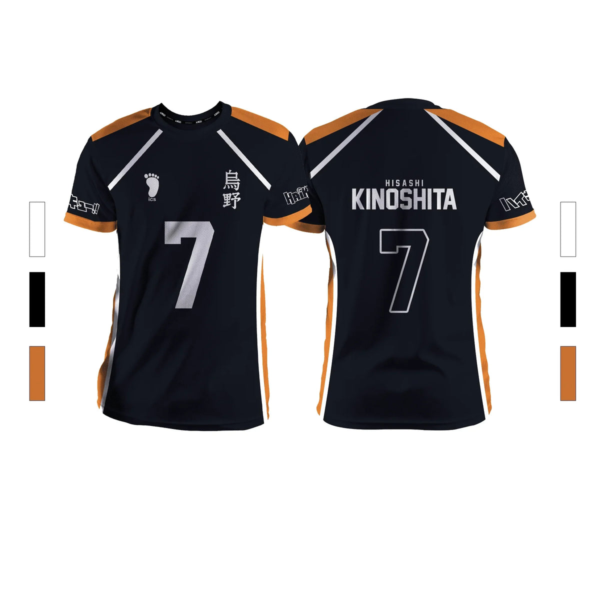 Anime Number Volleyball Short Sleeve T-shirt For Sports Outfits