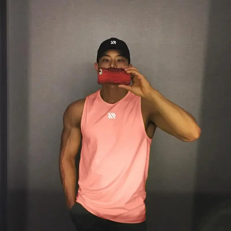 Men's Scoop Neck Gym Tank Top