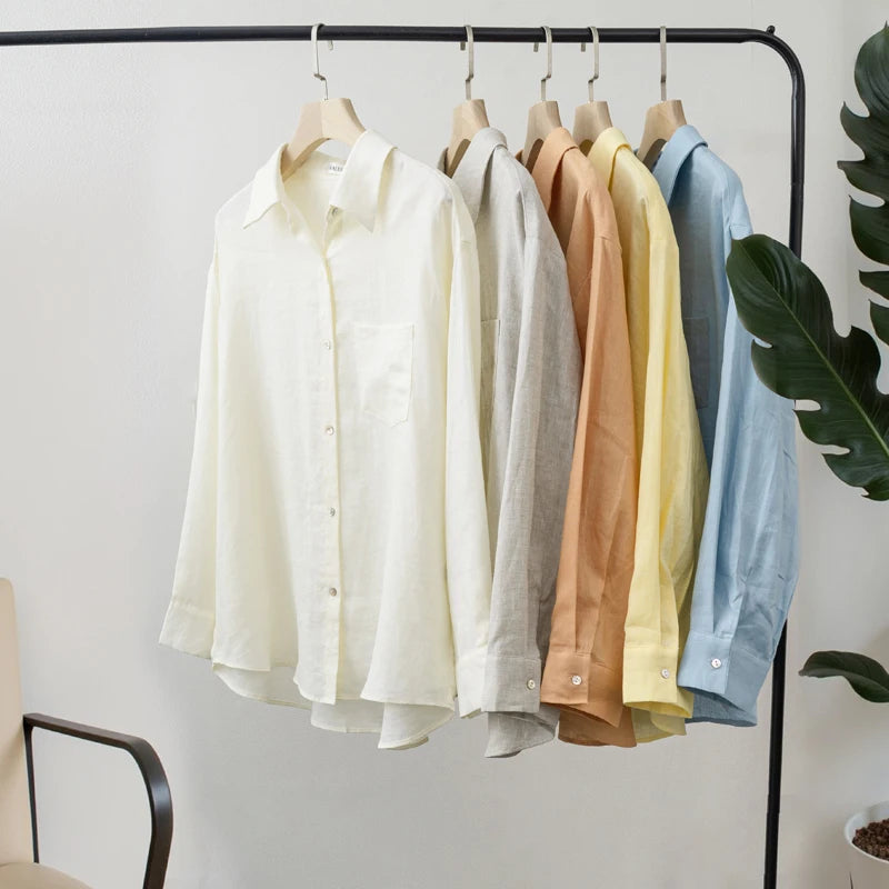 Women's Collared Long Sleeve Shirt
