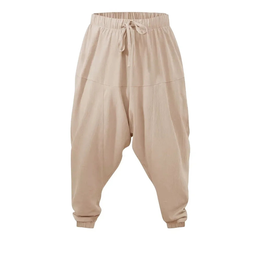 Men's Elastic Waist Loose Fit Casual Pants For Everyday Wear