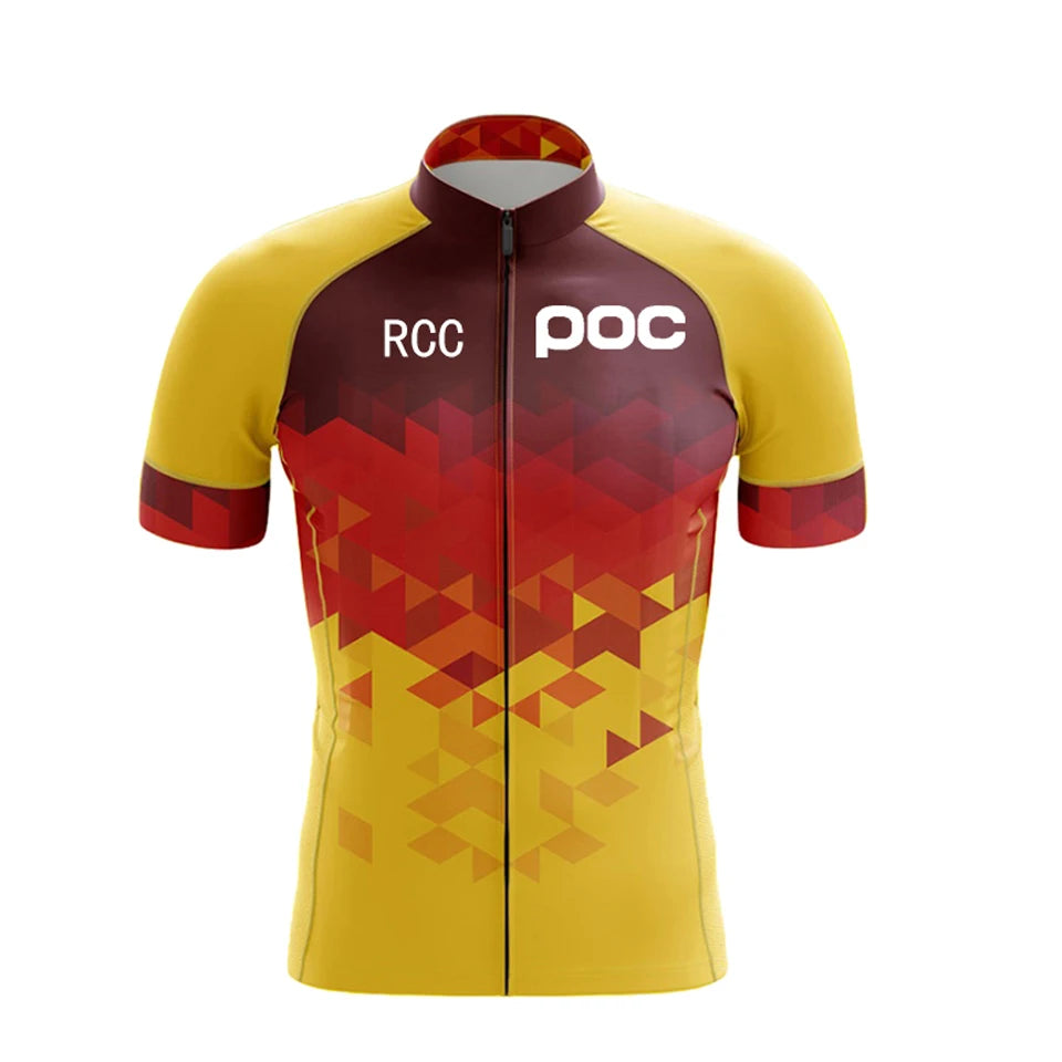 Men's Short Sleeve Cycling Jersey Set for Summer Road Bike Riding