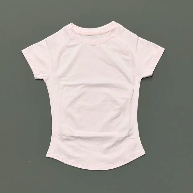 Women's Crew Neck Short Sleeve Sports T-shirt For Workout Outfits