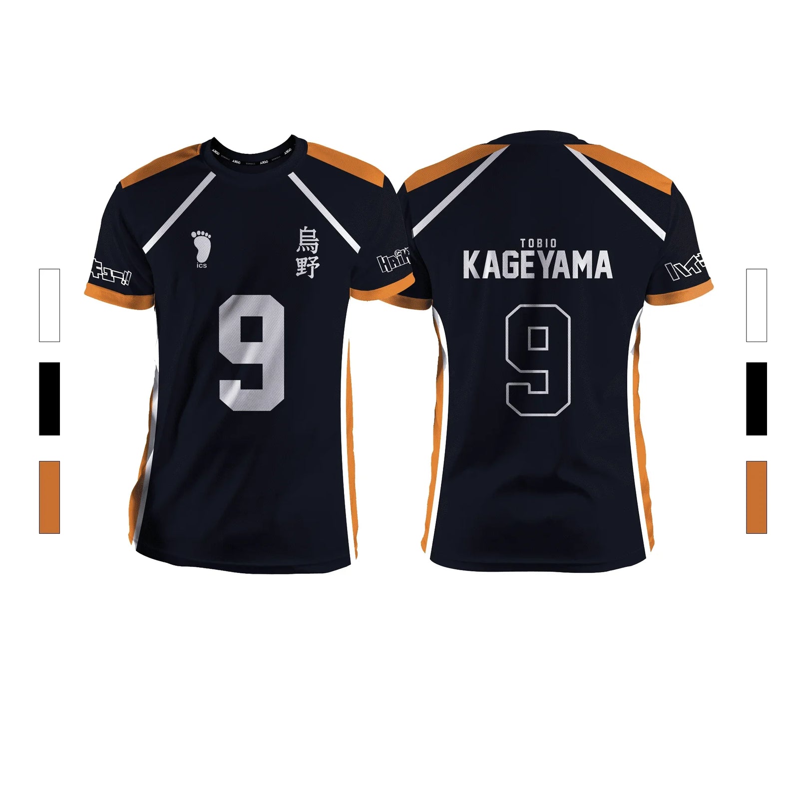 Anime Number Volleyball Short Sleeve T-shirt For Sports Outfits