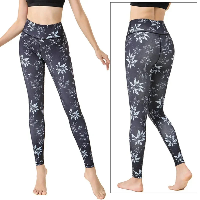 Women's Printed High-Waist Workout Leggings