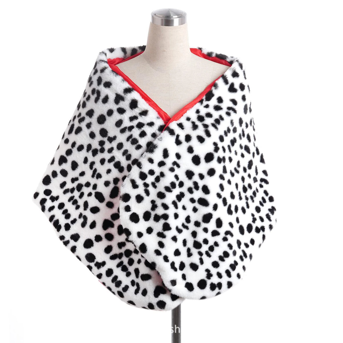 Spotted Printed Wrap Scarf for Layering over Outfits