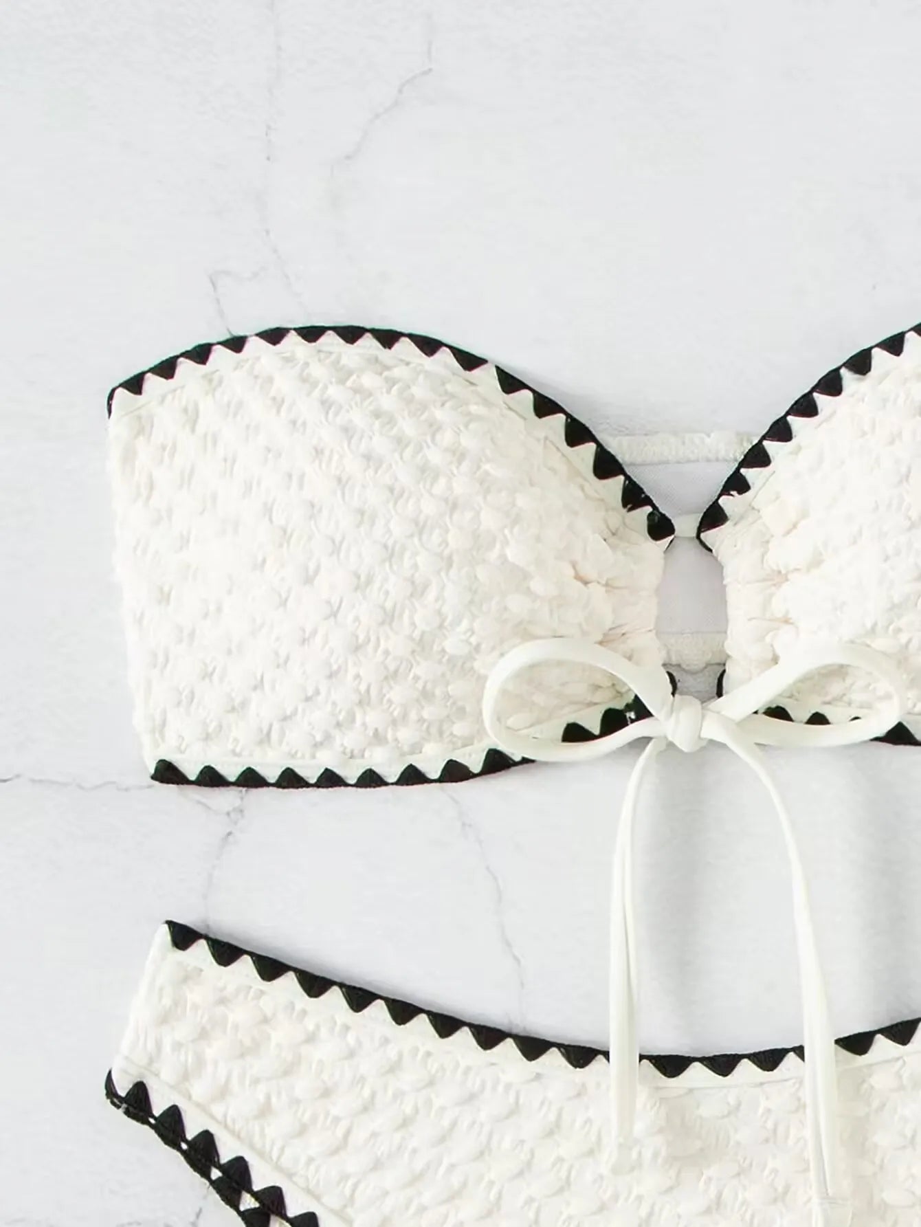 White Bandeau Bikini