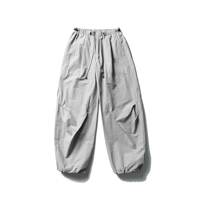Men's Elastic Waist Loose Fit Casual Pants For Everyday Wear