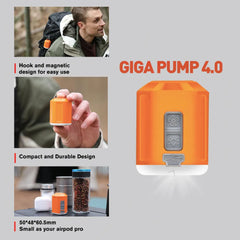 Pump 4.0 Mini Air Pump For Mattress Outdoor Camping Portable Electric Inflator for Hiking/Air Bed Swimming Ring Vacuum Pump