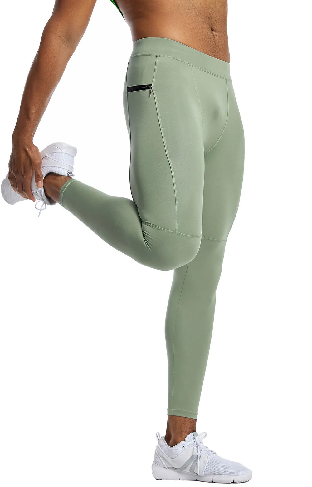 Men's Pocket Training Leggings for Gym and Running