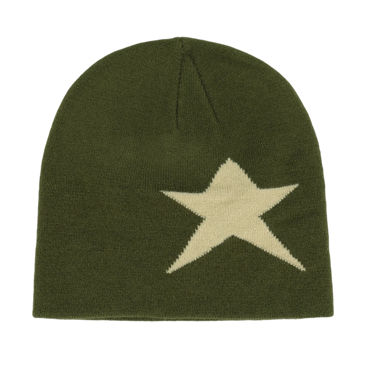 Graphic Knit Beanie with Letter and Pattern Style Options