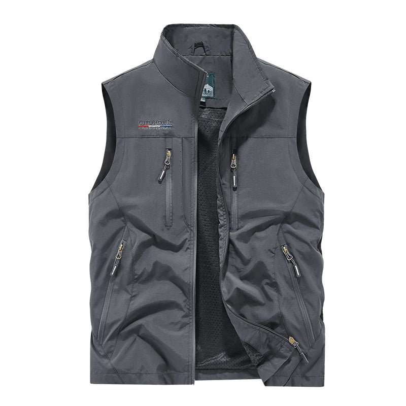 Men's Zipper-Pocket Utility Vest
