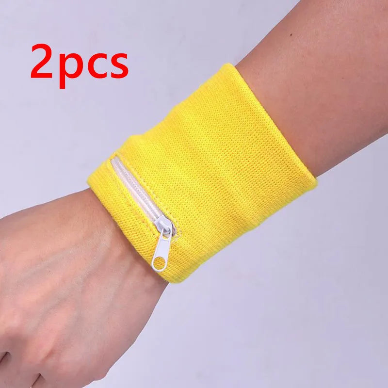 Zippered Wrist Pouch Wallet with Soft Band Shape