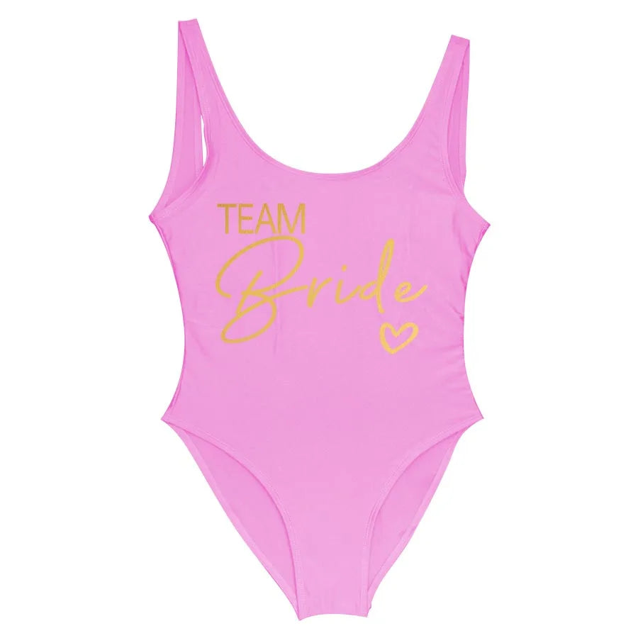 Team Bride One-Piece Swimsuit