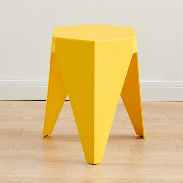 Nordic Plastic Stool Ins Creative Modern Chairs Low Footstool Non Slip Thickened Small Stools Low Geometric Stool Furniture Home