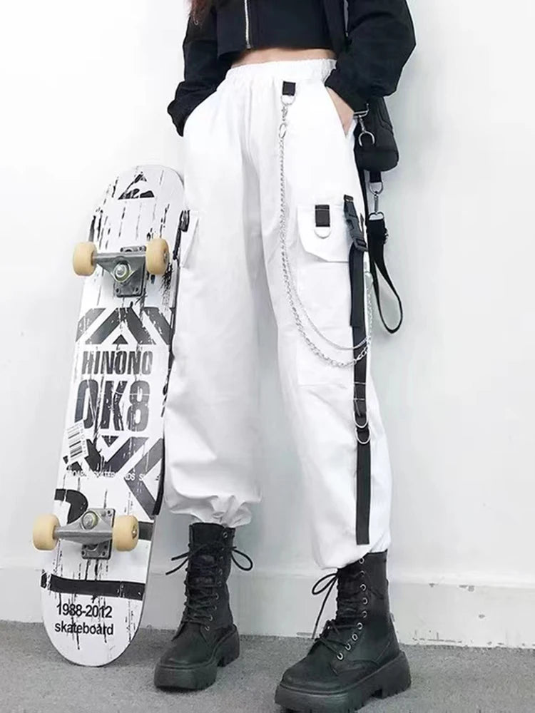 Unisex Cargo Joggers with Chain and Lined Style Options