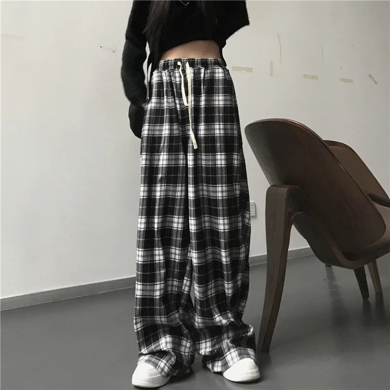 Full Length Loose Fit Casual Streetwear Pants with Waistband
