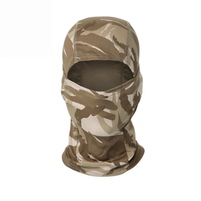 Full Face Balaclava Hood with Solid and Camouflage Options