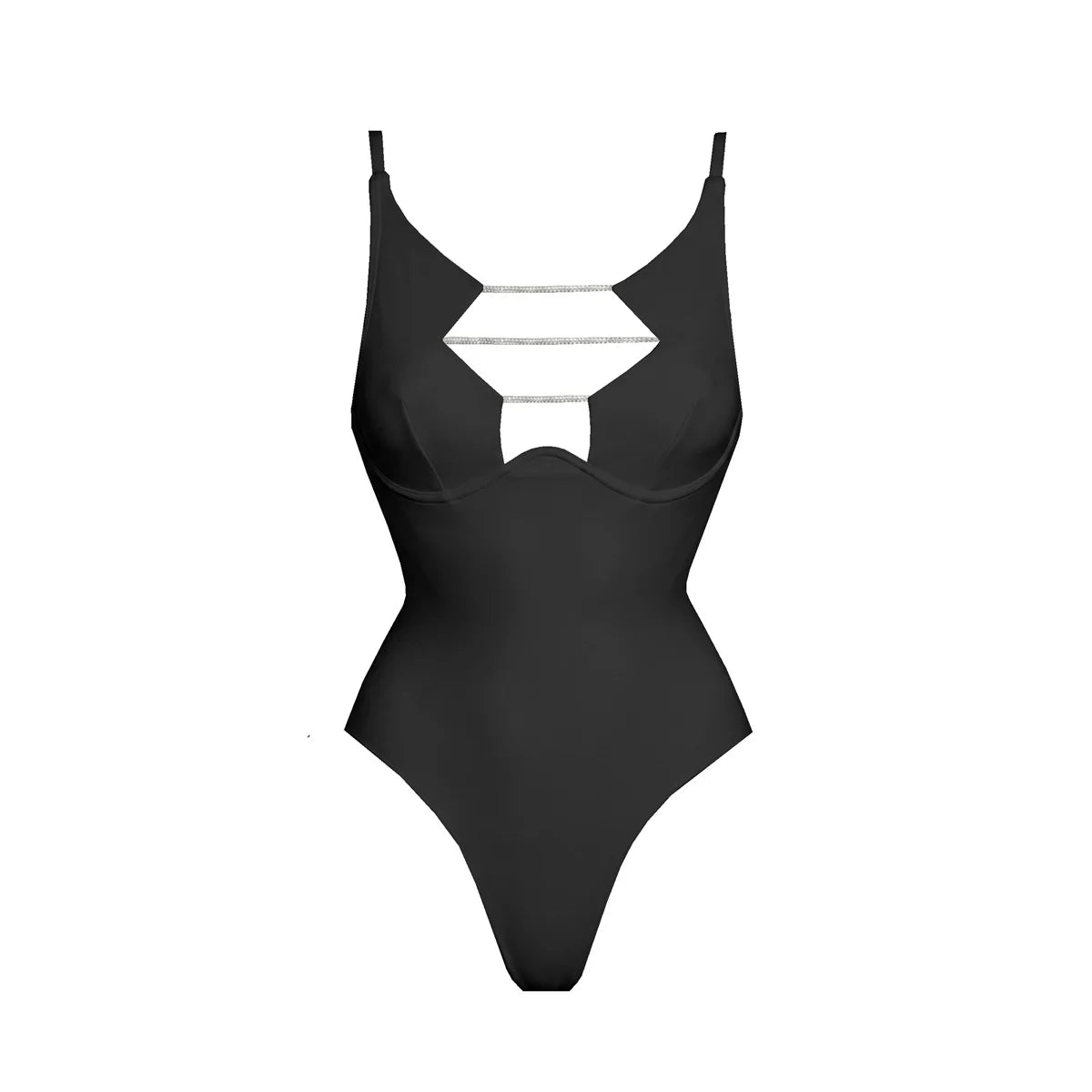 Solid One-Piece Swimsuit with Cover-Up