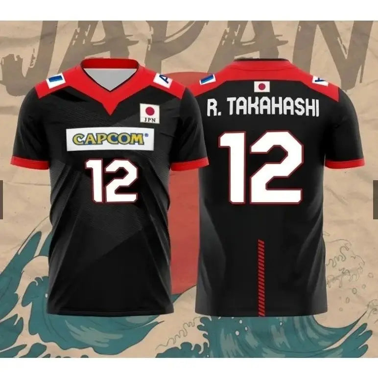 Japan Number One Volleyball Short Sleeve Jersey For Sports Outfits