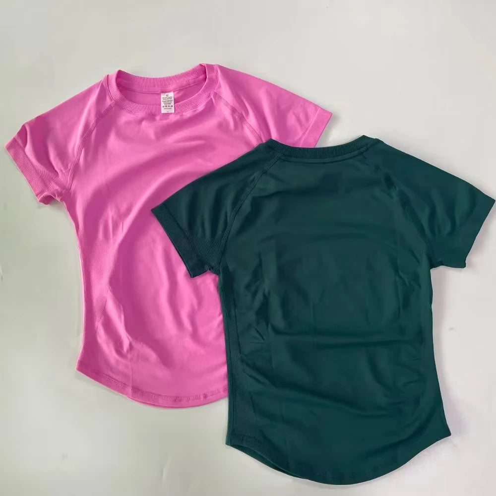 Women's Tee And Shorts Options Yoga Set For Workout Outfits