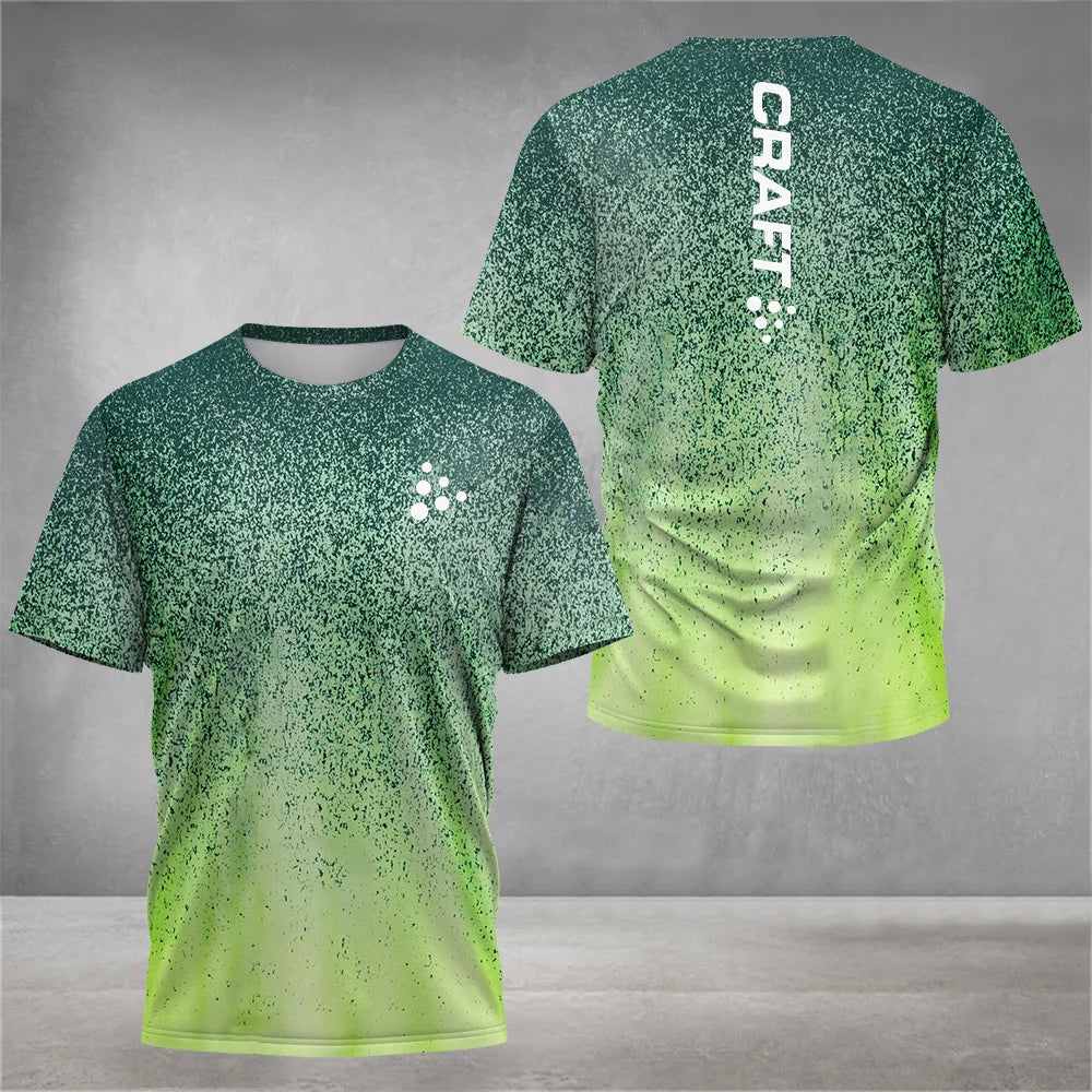 Printed Court Sports Short Sleeve T-shirt For Sports Outfits