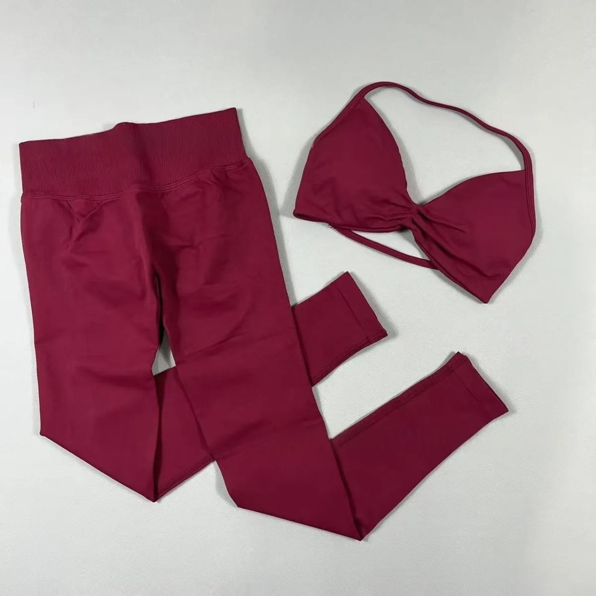 Women's Halter Bra And Leggings Yoga Set For Workout Outfits