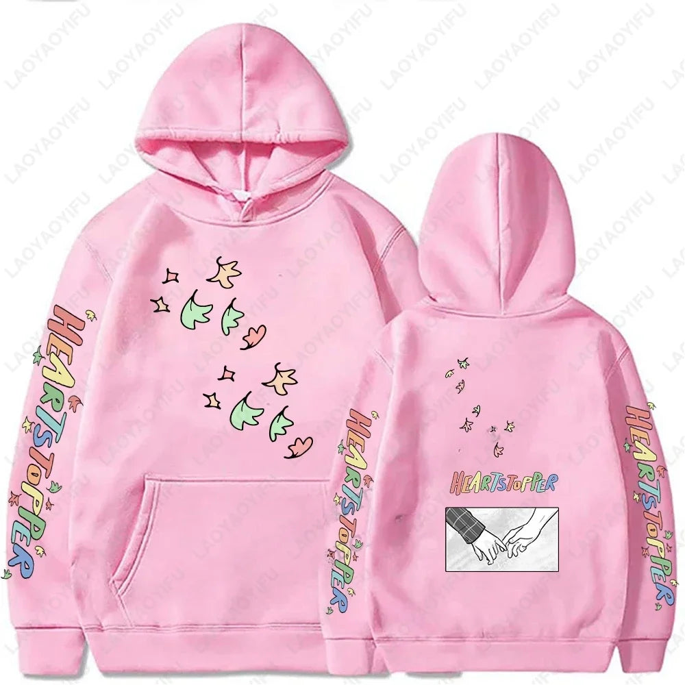 Heartstopper Graphic Long-Sleeve Pullover Hoodie