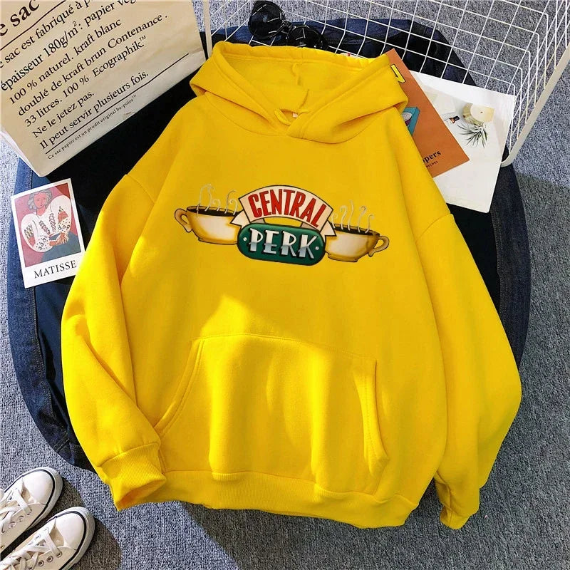 Letter Graphic Long Sleeve Pullover Casual Hoodie for Layering