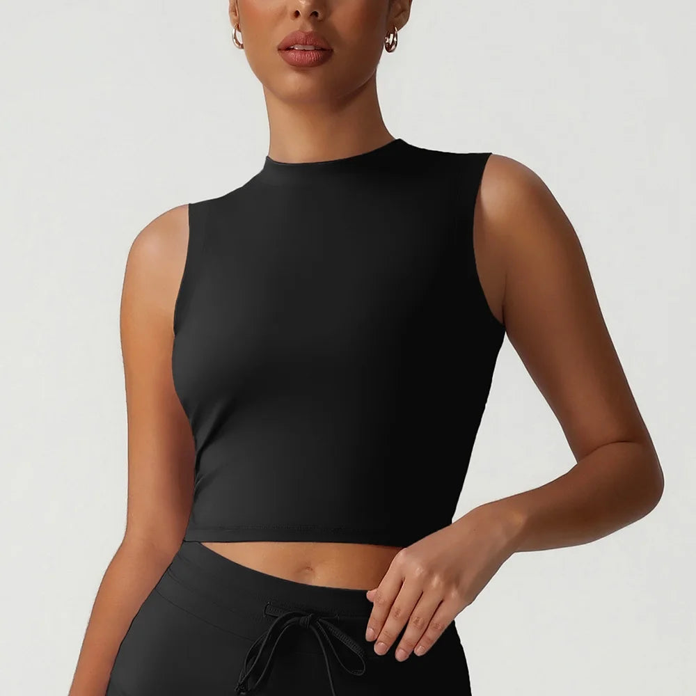 Women's Sleeveless Top and Shorts Workout Set