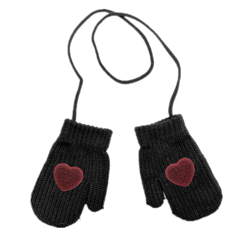 Children's Cotton Knitted Beanie with Patch Designs and Original Size Options