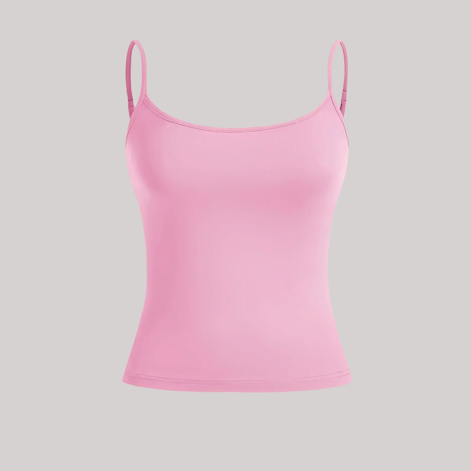 Women's Fitted Camisole with Spaghetti Straps and a Simple Scoop Neckline